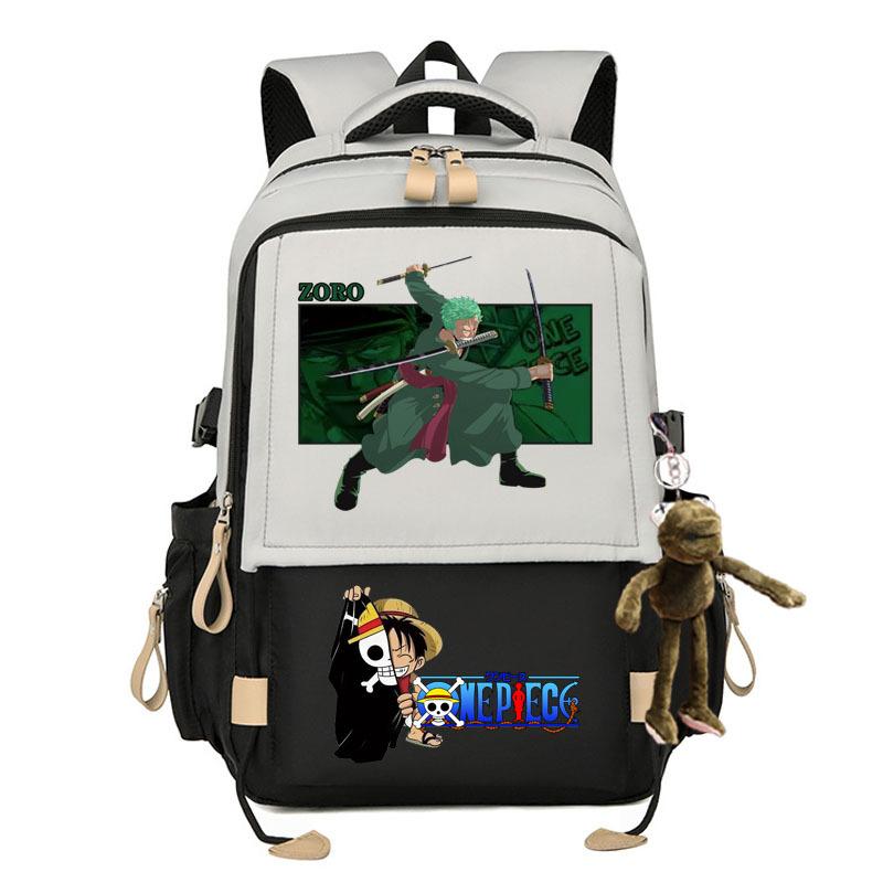 One Piece themed large-capacity stylish backpack for students. 7529 KTB