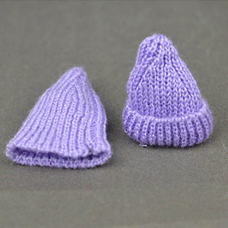 Doll Accessories Warm Winter Hats for Barbie Doll House Headwear Hairwear Woven Knitting Hat For 1/6 BJD Doll Kids Gift