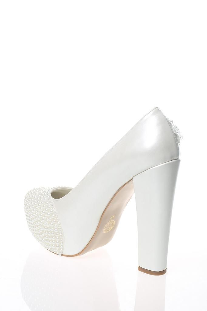 Женская модная свадебная обувь с жемчужной вышивкой для вечеринки