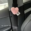 Car Seat Belt Shoulder Protector Protective Cover with Heart-Shaped Decor Universal All-Season Safety Belt Accessory
