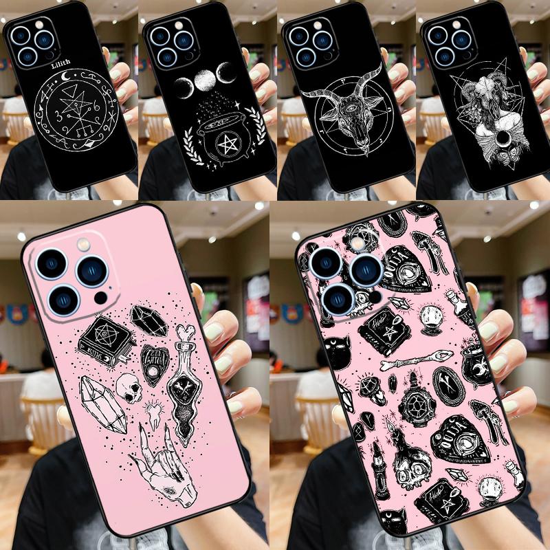 Чехол для Huawei Nova Y91 Y70 Y72 Y73 Y60 Y90 Y61 8i 7i 11i 12i 12s 9 10 SE P20 P30 P40 Lite с изображением оккультной пентаграммы