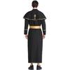 Halloween Priest Costume Ancient Greek Roman Cos Masquerade Missionary Robe Men's Performance Costume