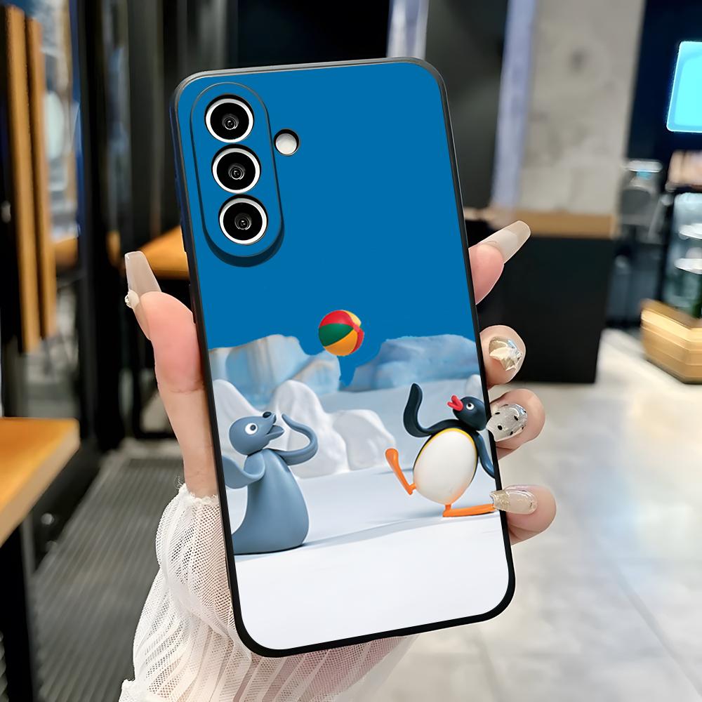P-Pingu Penguin Phone Case For Samsung S26 S25 Plus S20 S20 Plus S22 Ultra S23 FE S21 Plus S21 Ultra Soft Cover