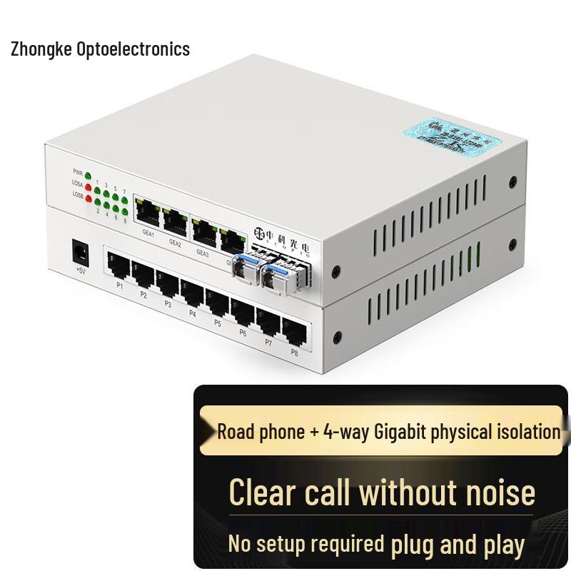 Zhongke Optoelectronics Voice & Data Fiber Converter