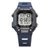 Casio Мужские цифровые кварцевые часы с будильником, водонепроницаемые до 100 м, из смолы WS-B1000-2AV