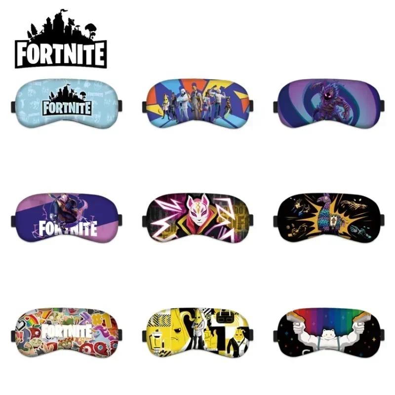 Маска для глаз Fortnite Дышащая Защита для глаз Мультяшный рисунок Затеняющая Повязка на глаза Шторка для сна Подарки