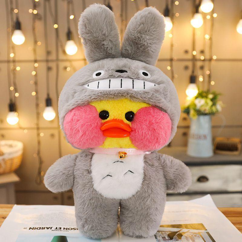 Милая плюшевая игрушка Lalafanfan Cafe Duck Unicorn Totoro Panda, мягкая и очаровательная, подарок