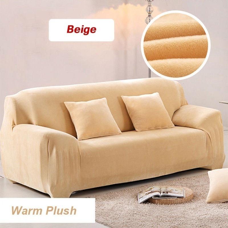 1 2 3 4 Seater Soft Stretch Chair Sofa Covers Couch Cover Elastic Slipcover Protector