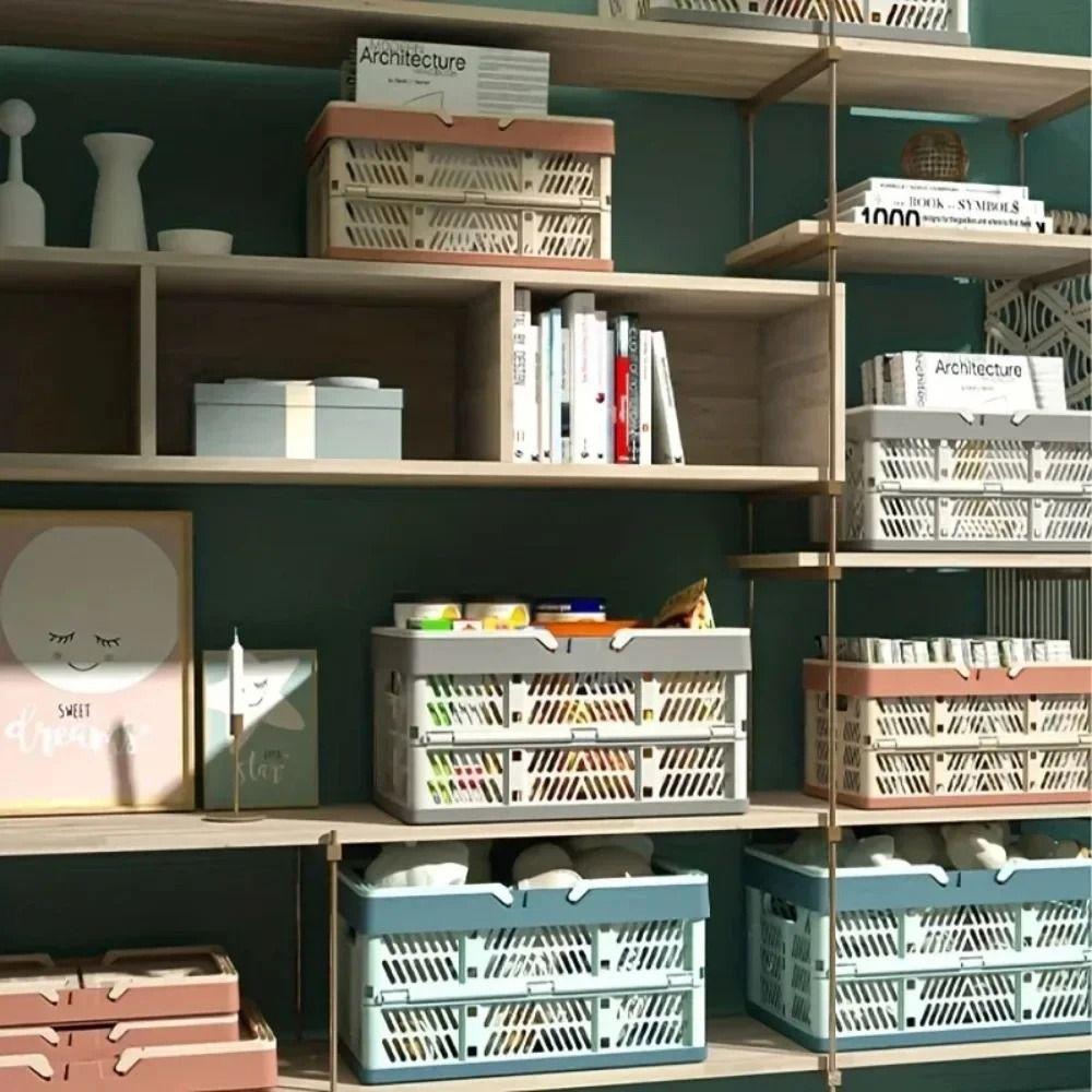 with Handle Outdoor Picnic Basket Plastic Camping Storage Basket  For Kitchen and Camping