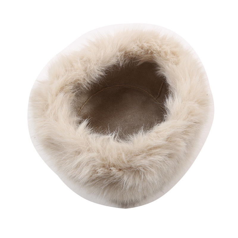 Пушистая меховая шапка-ведро, плюшевая монгольская шапка, женская зимняя ветрозащитная, утепленная, для холода и снега, теплая шапка