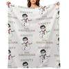 Shosty the Snowman Throw Blanket Shaggy Flannels Retros for babies Blankets