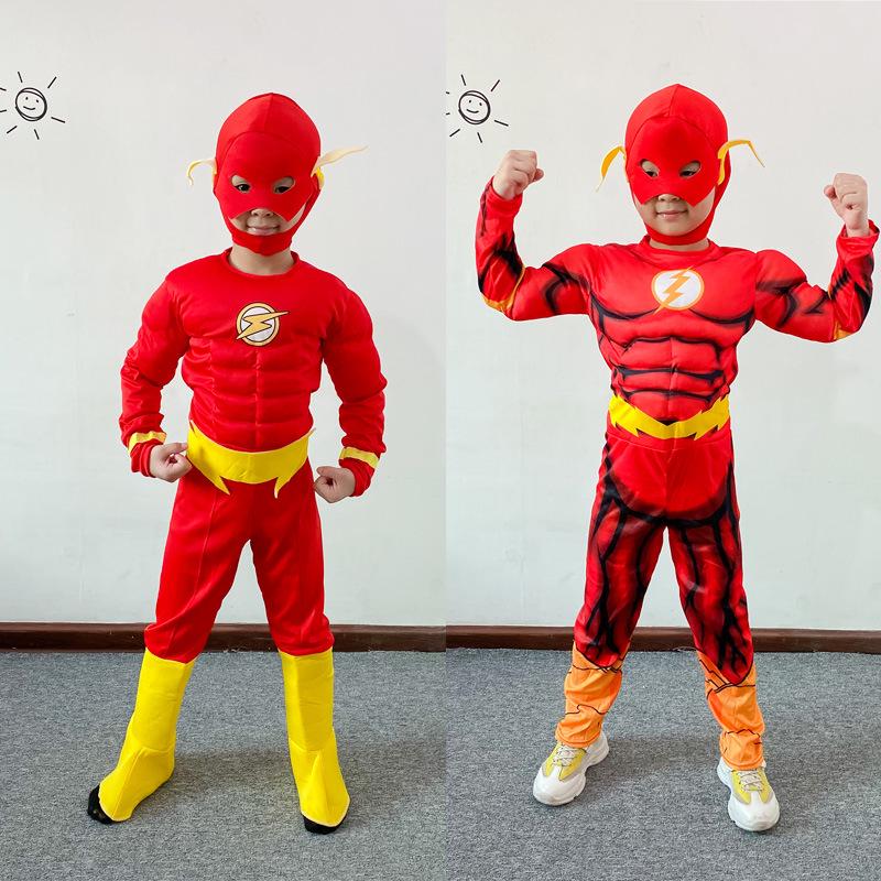 Children’s Muscle Suit The Flash Anime Cosplay Costume