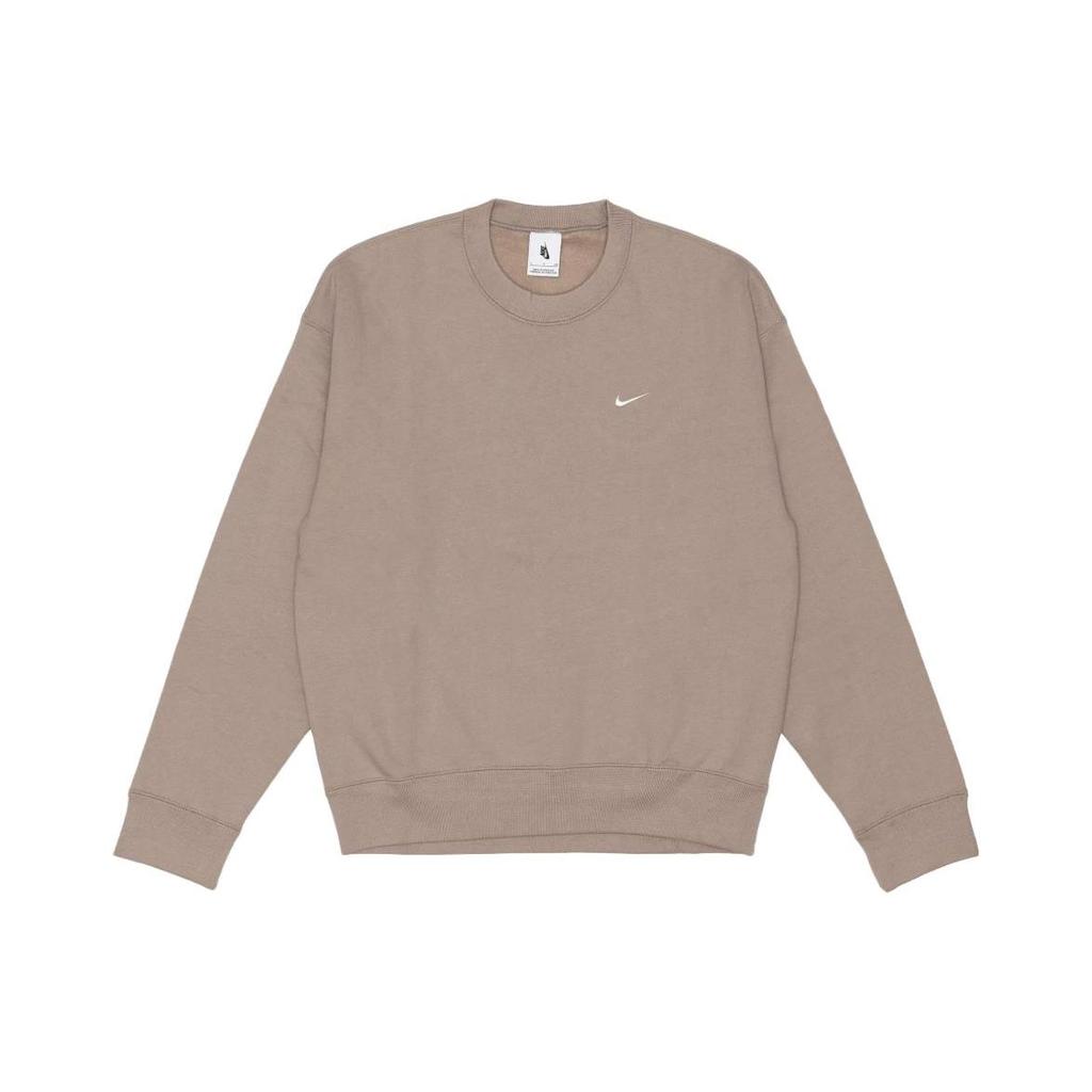Nike Logo Print Crew Neck Pullover Long Sleeve Sweatshirt Men sweatshirt Malt CV0554-245