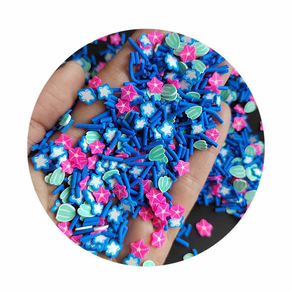 1kg Sea Shell Star Handmade Clay Cartoon Charms Slime Fillers DIY Crafts Custom Jewelry Making Festival Decorative Gifts