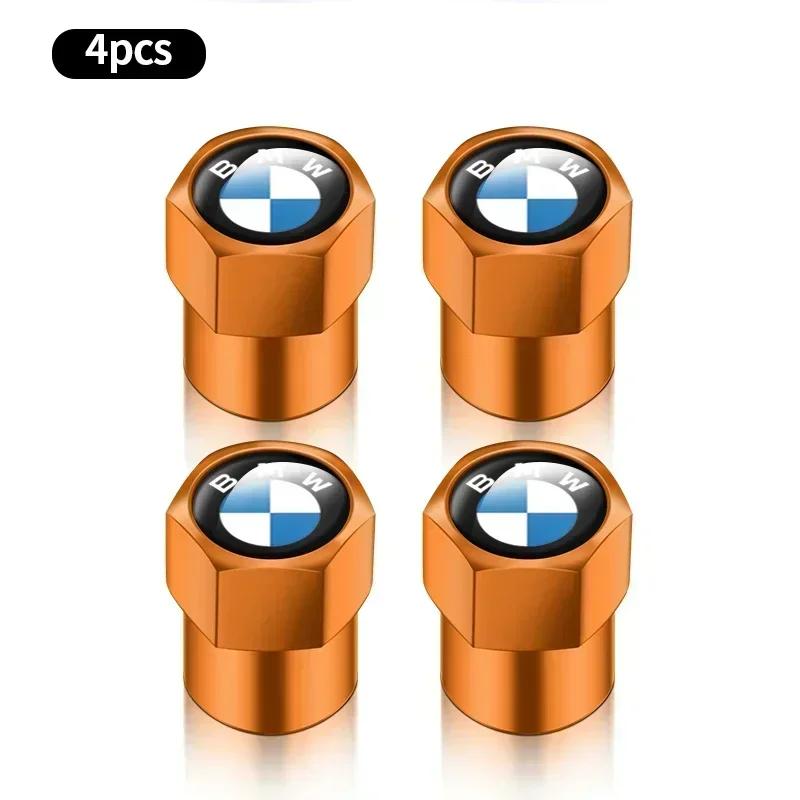 4Pcs Tire Valve Caps Aluminium Alloy Tire Valve Stem Caps Dust Proof Covers For BMW E36 E46 E53 E90 E60 E61 E93 E87 X1 X3 X5 X6