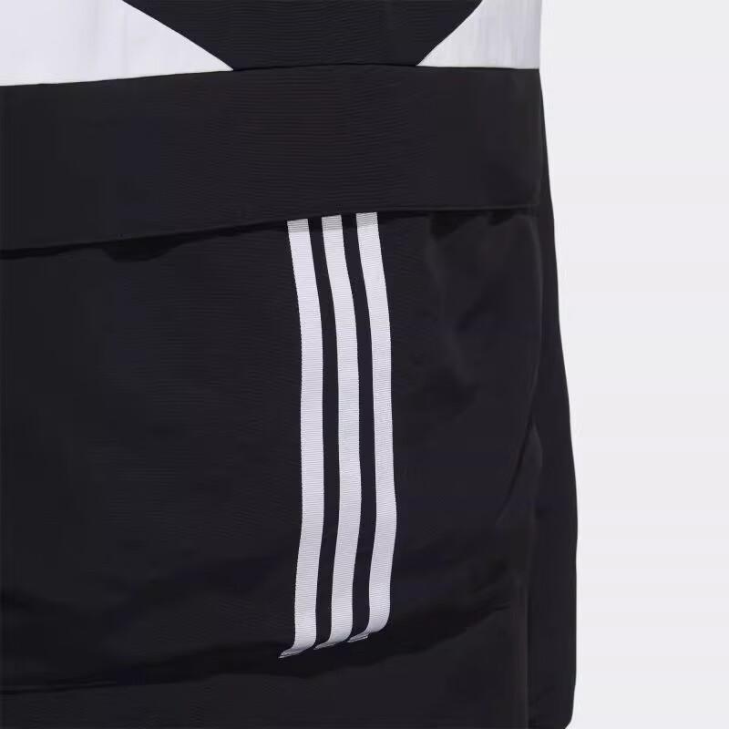 adidas Neo Color Block свободная куртка с длинным рукавом и капюшоном мужские куртки черные белые H45244