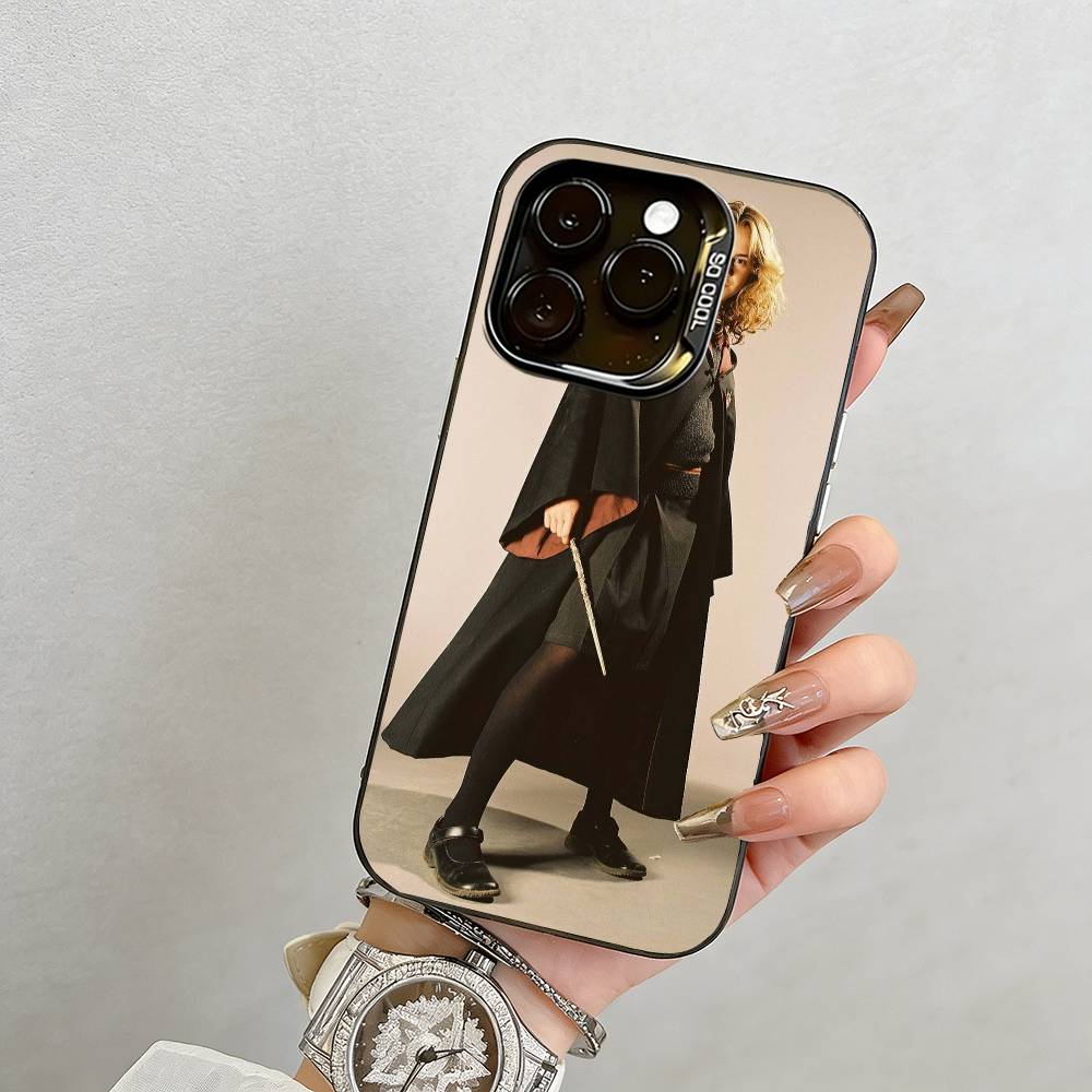 Emma Watson Phone Case For iPhone 17,16,15,14,13,12,11 Plus,Pro Max,XS,Colorful Silver Phone case Funda Cover