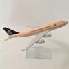 Модель самолета 747 Саудовской Аравии в масштабе 1/400, 16 см, литой металл.