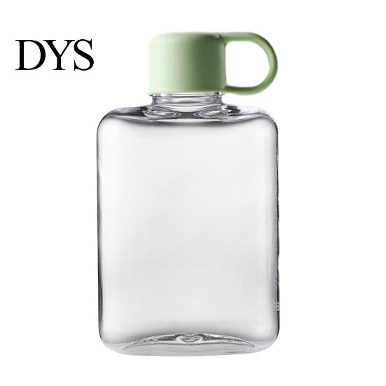 Portable Flat Flask Cup Tritan Water Bottle, Lightweight Slim Design, Large Office Daily Jug Capacity Leakproof Kettle, for Outdoor Hiking Travel And