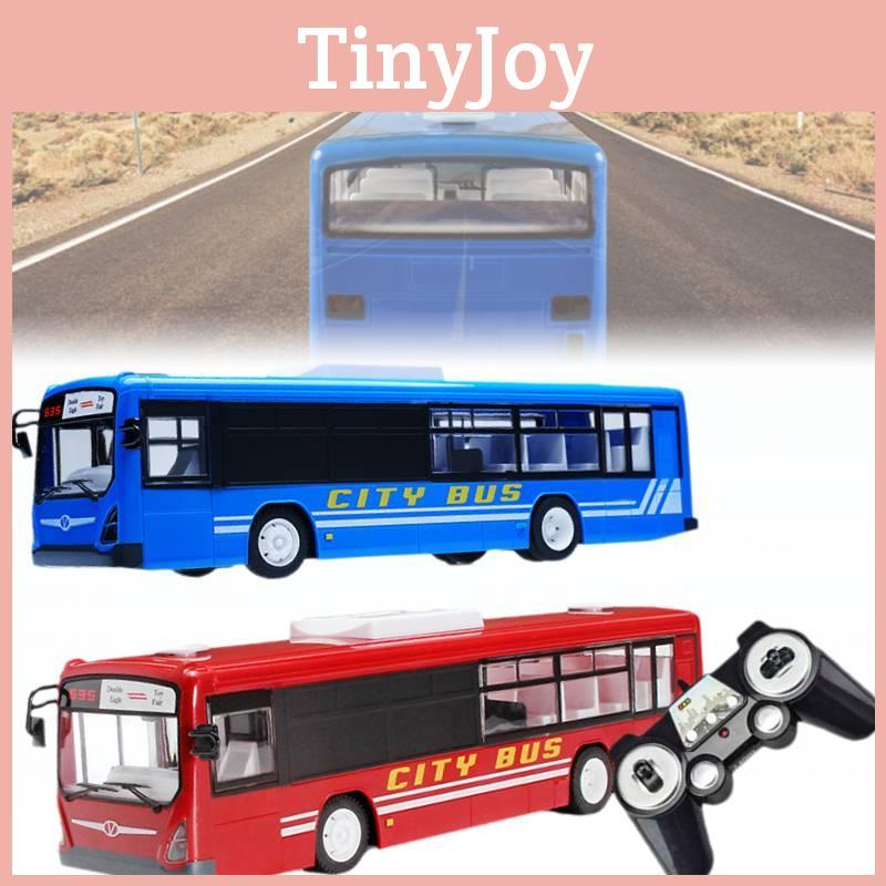 Автобус на радиоуправлении для детей, масштаб 1:112, реалистичные звуки и свет, работает от батареек