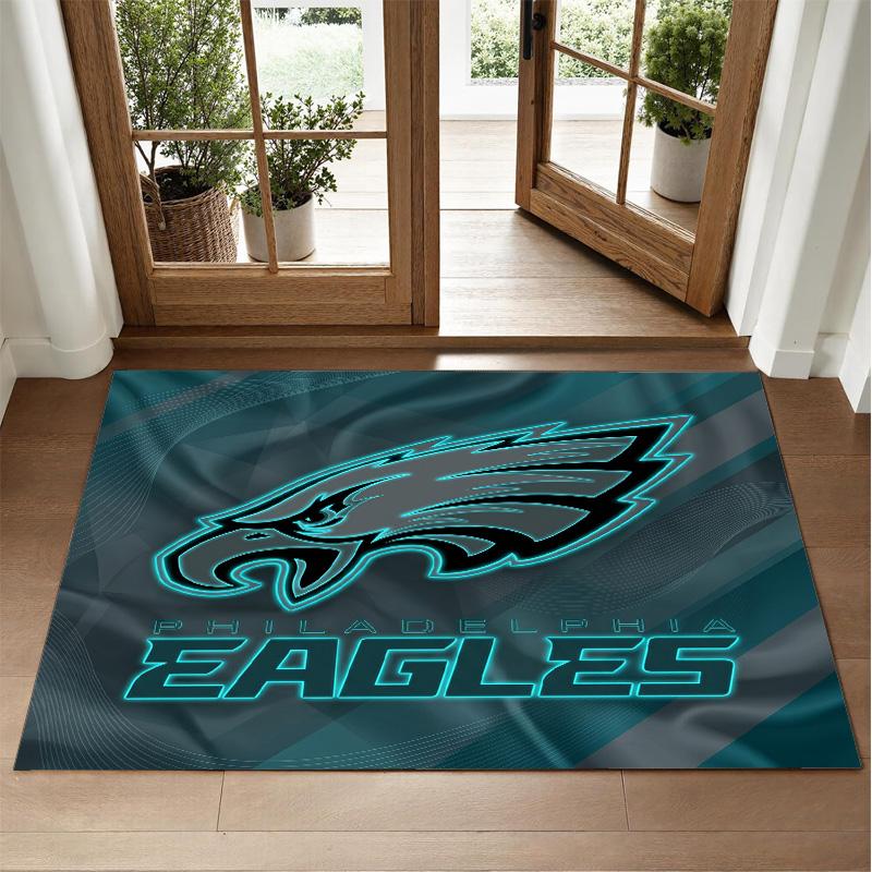 Ковер с дизайном Philadelphia Eagles из кристаллического велюра, мягкий декоративный коврик для спальни, прихожей