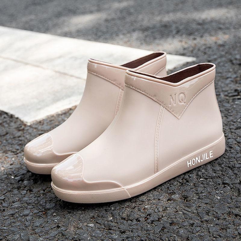 2024 Резиновые сапоги женские модные галоши фиолетовые теплые резиновые туфли на меховой подкладке женские мягкие ботильоны без застежек плюшевые резиновые сапоги