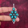 Кулон Santa Rosa Turquoise из цельного серебра 925 пробы, ювелирные изделия с подвеской из драгоценных камней ручной работы, подарки для жены, абсолютно новый кулон