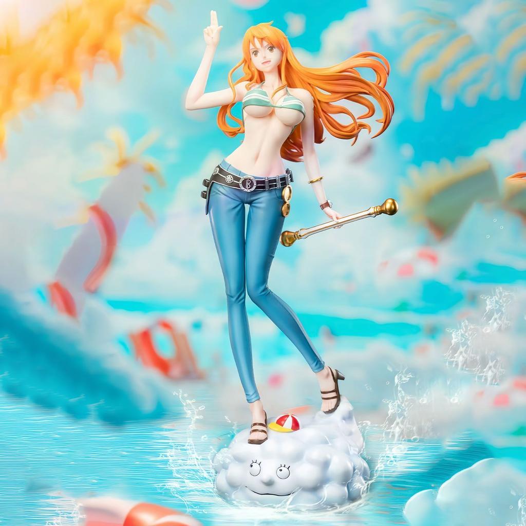 25 см Фигурки Аниме One Piece Фигурки Нами Через Два Года Фигурки Пиратов Соломенной Шляпы ПВХ Статуэтка Игрушки Подарки В Наличии