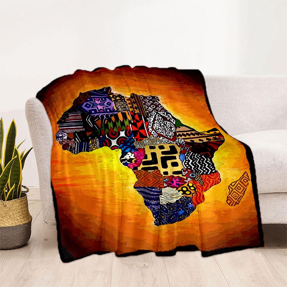 African Style Blanket Soft & Cozy Perfect for Sofa Couch Office Four Seasons Universal Warmthful Decor Perfect Gift for Relatives and Friends