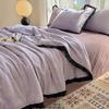 Sleeping grid A-class Hepburn style aerobic cloud feeling cotton jacquard knitted washed cotton double-layer yarn summer quilt