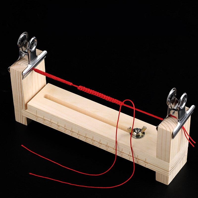 Браслет своими руками из красной веревки, плетеная рамка из цельного дерева, ручная работа, фиксированные инструменты, плетеные веревочные артефакты, фиксированная пластина