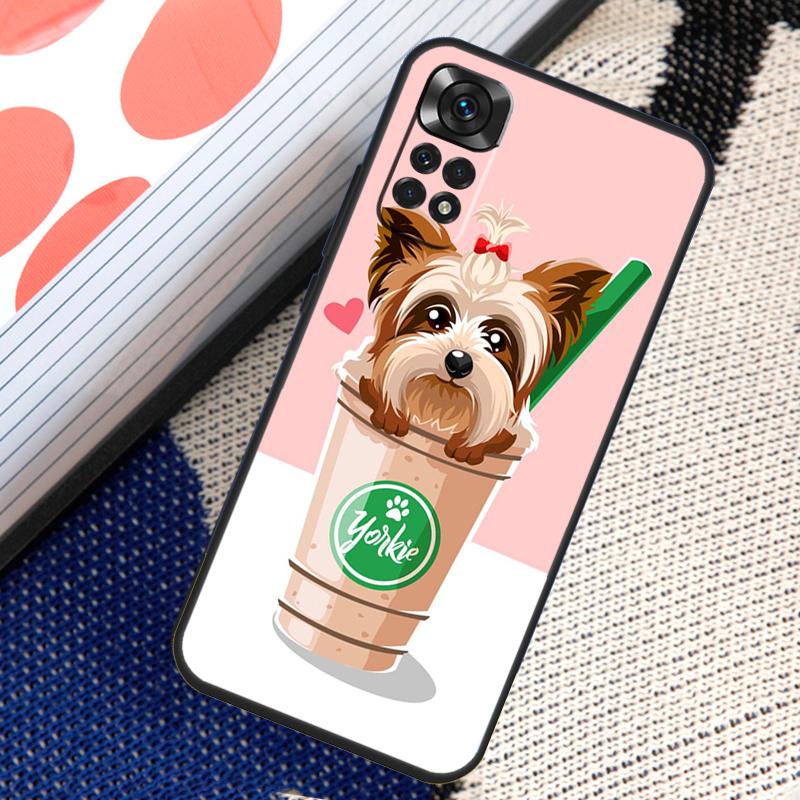 Чехол для собаки йоркширского терьера для Xiaomi Redmi Note 10 11 Pro 8 9 12 Pro 11S 10S 9S Redmi 9 10 12C 9C 10C задняя крышка