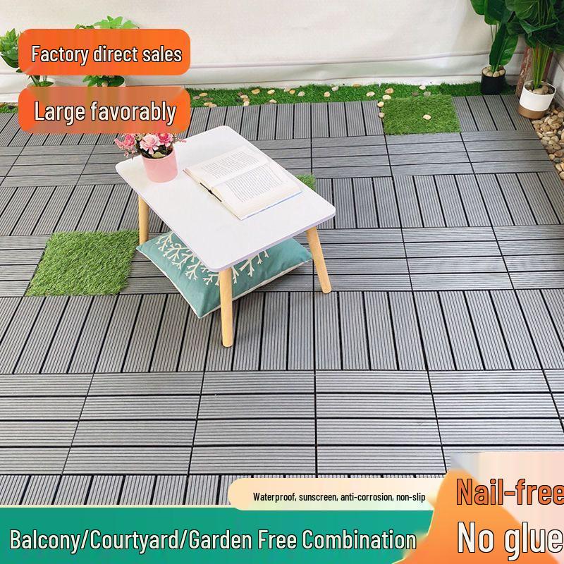 DIY Interlocking Anti-Slip Outdoor Flooring for Balcony & Courtyard
