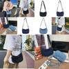 Casual Denim Mini Shoulder Bag With Inner Zipper Pocket For Daily Use