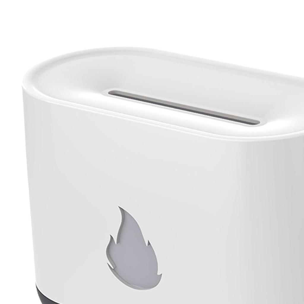 Flame Essential Oil Diffuser Air Humidifier with Colorful Light 16x8x10.6cm USB