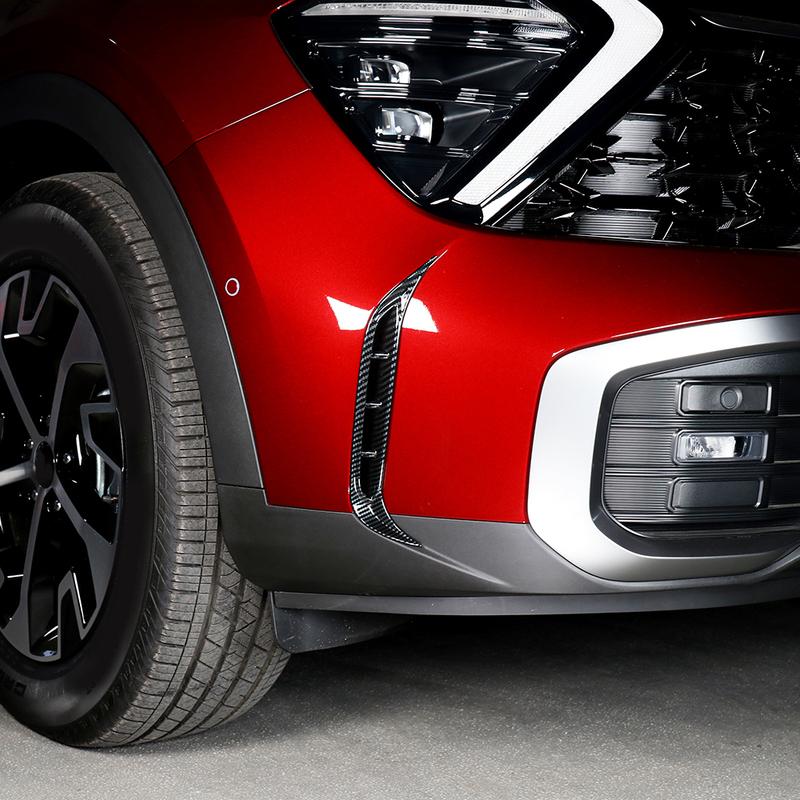 2PC Car Exterior Trim Accessories Front Fog Light Vent Cover ABS Material X-LINE Specific for Kia Sportage NQ5 -2026 LHD/RHD
