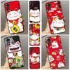 Чехол Maneki Neko Счастливой Кошкой для Денег для Xiaomi Redmi Note 12 11 10 8 9 Pro 11S 10S 9S 8T Чехол для Redmi 10 10C 9A 9C 9T