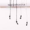 Anti-lost Trendy Minimalist Male Alloy Neck Straps Bead Mask Chains Mask Cord Holders Sunglasses Lanyards Eyeglass Chain