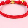 Adjustable Braided Cat Collar Chinese Style Puppy Collar Creative Pet Bell Necklace  Photo Props