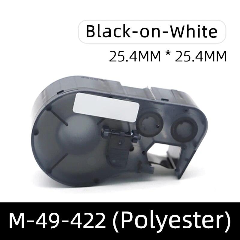 Совместимая лента для этикеток M-47-483/422 M-49-422 M-60-483 BMP-41 BMP-51 Лента для принтера с подключением к ПК BMP-53 Полиэстеровая лента для этикеток 25,4