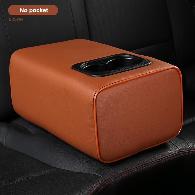Автомобильный подлокотник-бокс на задний ряд сидений с подстаканником для SKODA Octavia Rapid Yeti Fabai KAROQ Superb 2010-2023