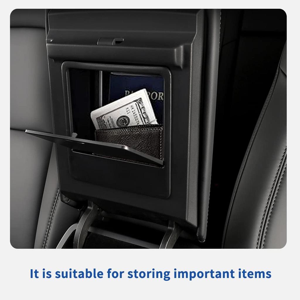 Tesla Armrest Hidden Compartment Storage Box - Center Console Organizer With Secret Compartment For Tesla Model 3/Y (-)