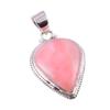 Подвеска из натурального розового опала, сделанная вручную из стерлингового серебра 925 пробы, 1,5 дюйма, W3d31
