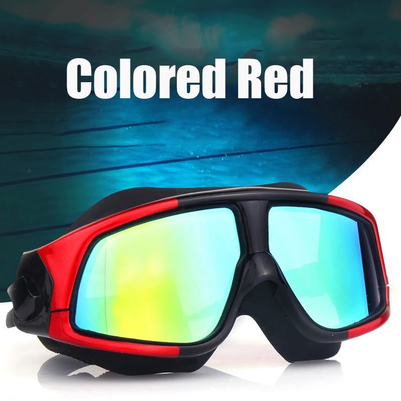 Очки для плавания для взрослых, 0-600 градусов, для близорукости, для мужчин и женщин, водонепроницаемые, противотуманные, в большой оправе, очки для плавания, оптические очки для плавания, дайвинга, мм365