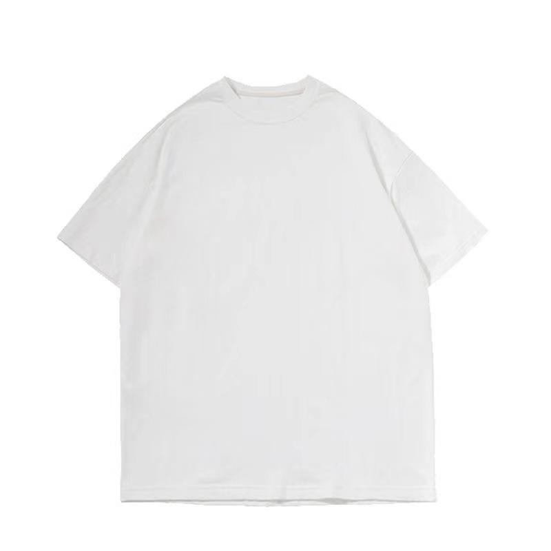 Летняя футболка для пары, новая летняя универсальная универсальная верхняя одежда из чистого хлопка с круглым вырезом в студенческом стиле с короткими рукавами