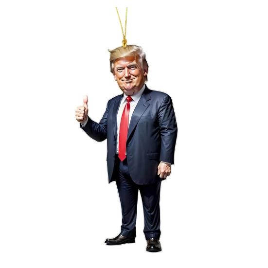 Рождественский подвесной кулон с ремешком, легко подвешивается, уникальный 2D-дизайн, зеркало заднего вида автомобиля