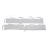 3 Pieces Baby Bed Rail Bumper Split Type Infant Bed Soft Guard Sleeve Bubble Velvet Fabric Edge