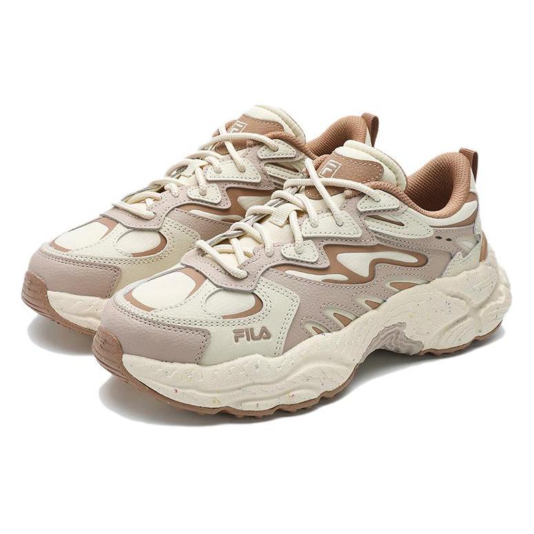 New FILA Fern Low-Top Chunky Sneakers Women's Beige F12W411106FBM