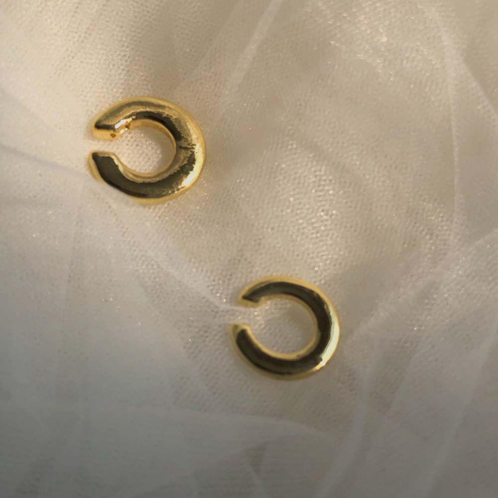 Непирсинг, цинк, сплав цинка, козелок, женские и мужские большие круглые ювелирные изделия, серьги-клипсы, модные аксессуары, манжеты для ушей