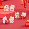 Cute Cat Mini Figurines Cartoon Lucky Cat Small Ornaments Creative Mascot Landscape Decoration Home Decoration Toys Gifts